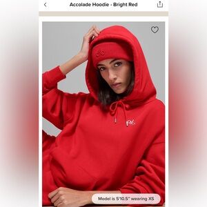 ALO Yoga Accolade hoodie Red new in packaging medium